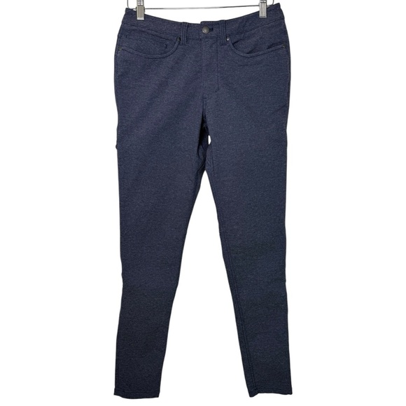 SOLD LULULEMON ABC Pant Skinny *Tech Canvas 32" Size 28 Heathered Deep Navy - Picture 2 of 11
